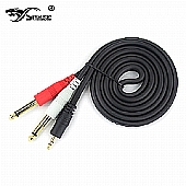 TY-1383 3.5mm Male to -2x6.35mm Male  HIFI audio cable